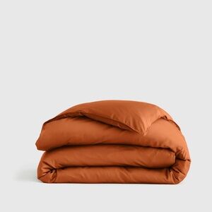 New! Quince Bamboo Duvet Terracotta | Queen